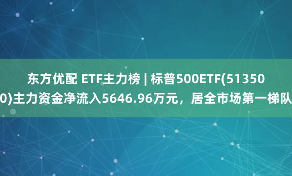 东方优配 ETF主力榜 | 标普500ETF(513500)主力资金净流入5646.96万元，居全市场第一梯队