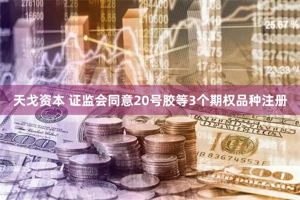 天戈资本 证监会同意20号胶等3个期权品种注册